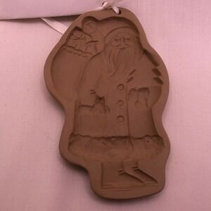 Hill Design  Brown Bag Cookie Art Cookie Mold Santa Claus Christmas 1983 Vintage